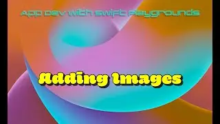 App Dev Swift Playgrounds #4 - Adding Images