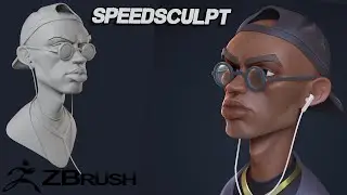 Speedsculpt stylized face / Zbrush 2020