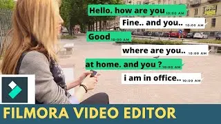 Filmora Video Editor | How To Create a Animated Message Bubble in Filmora | Filmora tutorial