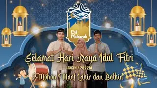 How To Make A Video Greeting EID 1443H #1 || Kinemaster Tutorial