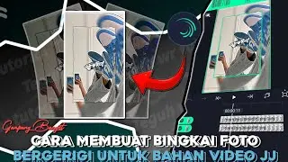 TUTORIAL CARA MEMBUAT BINGKAI FOTO BERGERIGI SEPERTI INI DI ALIGHT MOTIONS MUDAH BANGET 😉