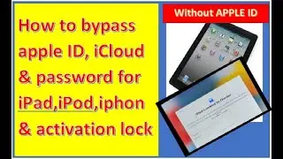 How to bypass apple ID on iPad, iPhone / iPod