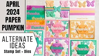 April 2024 Alternate Paper Pumpkin Thank You Card Ideas