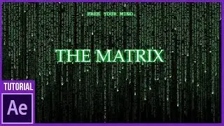 Código Animado en After Effects || THE MATRIX