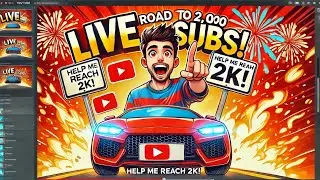 Way to 2K Subs – Live Subscriber Count! 🔴