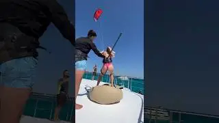Viral Super Yacht jump Kitesurfing! 🤯 #shorts