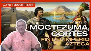 Tenochtitlan Moctezuma y Hernán Cortés