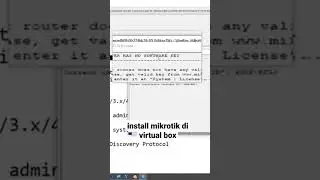 Install mikrotik di virtualbox