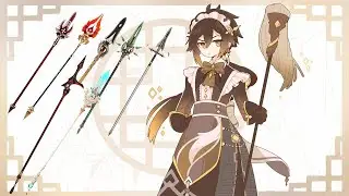 Чжун ли - Тест копий | Zhongli weapon test | Genshin impact