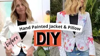 How to Turn a Plain Jacket Into a Watercolor Painting (Amazing Hack!)