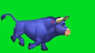 Thrilling Bull-running Green Screen Animation!