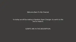 How to make a Random Team Changer | Roblox Studio.