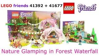 LEGO Friends Nature Glamping in Forest Waterfall