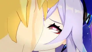 Bro kisses Skirk until she can't breathe - Genshin Impact Animation