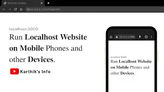 Run Localhost Website on Mobile Phones