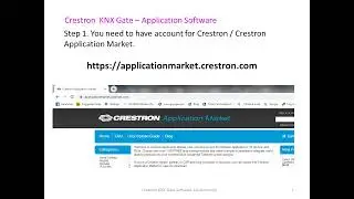 Crestron KNX   Gate  Application  Software to Program CGEIB  IP   Crestron KNX Interface