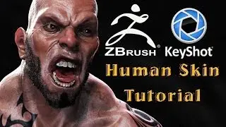 Tutorial - How to render Human skin with Keyshot. - Zbrush to Keyshot