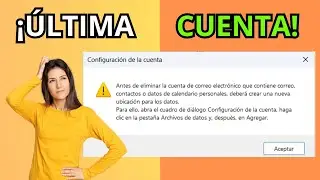 Cómo ELIMINAR la ÚLTIMA CUENTA de CORREO en OUTLOOK de forma FÁCIL
