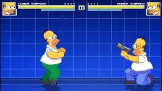 MUGEN: Homer Simpson (Silly Voice) (All sounds)