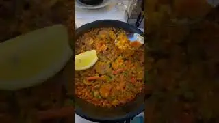 Spanish Paella for dinner - #spain #food #travel #joy #eating #fun