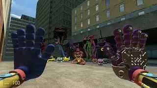 Poppy Playtime Monsters Chased in the city (capture of the city) | Garry's Mod