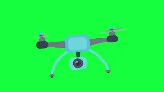 Animated Drone Loop - Free Green Screen Motion Background