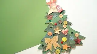 ДЕЛАЕМ НОВОГОДНУЮ ОТКРЫТКУ СВОИМИ РУКАМИ | DIY | ARINA FOX