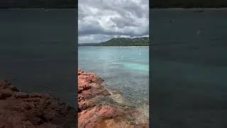 #Corsica #Palombaggia #strand kristalheldere zee 🌊 uitzicht vanaf roze kliffen.