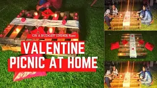 DIY: Valentine Picnic at home | Dinner date |  Happy Valentines Day #Shorts