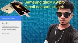 Samsung A9 pro Gmail Bypass without pc || samsung all old device bypass without pc ||