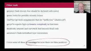 Go Class: 37 Static Analysis