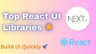 Top React UI Libraries 🌟 - ShadCN, Redix UI - NextJS UI Library - Tailwind CSS 2024