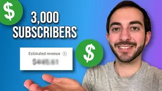 How Much I Make On YouTube With 3000 Subscribers!