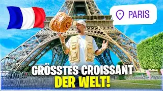 60 CM XXL CROISSANT! DAS GRÖßTE CROISSANT DER WELT?😨🥐 + NIKE Weste von Mbappé testen!