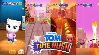 Non-Stop Run: Talking Tom Time Rush Game, Run With Angela in Many World 