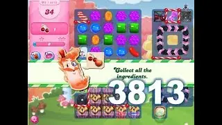 Candy Crush Saga Level 3813 (3 stars, No boosters)