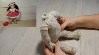 6 КУКЛА НЮША  Вязание крючком мастер класс кукла  АМИГУРУМИ