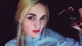 ASMR Men's Haircut Role Play & Scissors, Clippers, Spray & Head Massage (RUS, Soft Spoken)