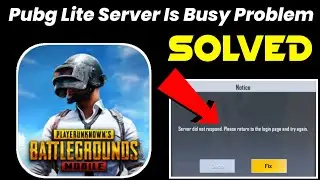 Server Is Busy Please Try Again Later. Error Code Restrict Area Problem Fix | Pubg Mobile Lite 2025