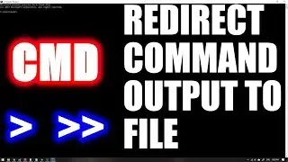 HOW TO REDIRECT COMMAND OUTPUT TO TEXT FILE IN CMD