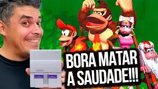 Se Não Jogar, Enferruja! Bora Matar a Saudade de Donkey Kong Country - Jogando no SNES Mini