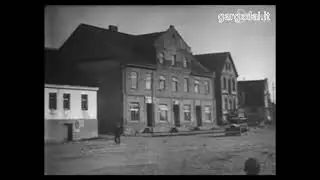 Gargždai. Filmuota 1929 m. Bažnyčia. Rinkos aikštė. Tiltas. Žemaičių plentas