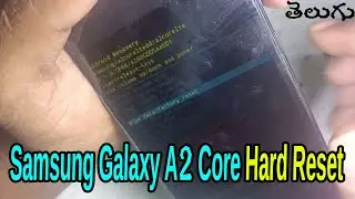 Samsung Galaxy A2 Core Hard Reset // How To Format Galaxy A2 Core Unlock Pattern/Password/Pin