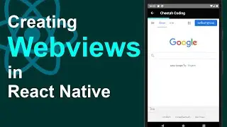 Adding Web views with Progress Bars in React Native