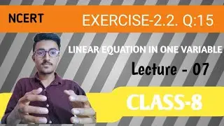 Q:15 exercise-2.2 class -8 by faizan ul hasan #themathematicsguru
