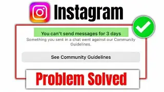 Instagram DM Ban 2025 😱 | Fix “You Can’t Send Messages for 3 Days”