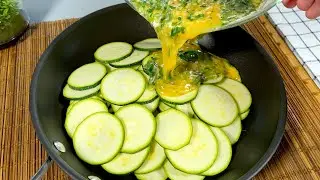 Just pour the eggs over the zucchini! Incredibly satisfying, quick and easy!❗️