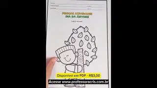 Atividades dia da árvore #pedagogo #pedagogia
