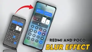 ⚡ New way to Blur Control Center in miui 14 | Blur Control Center on Redmi / Poco
