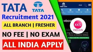 TATA Recruitment 2021 | Diploma All Branch | Fresher Eligible | No Fee No Exam | TATA Power Job 2021